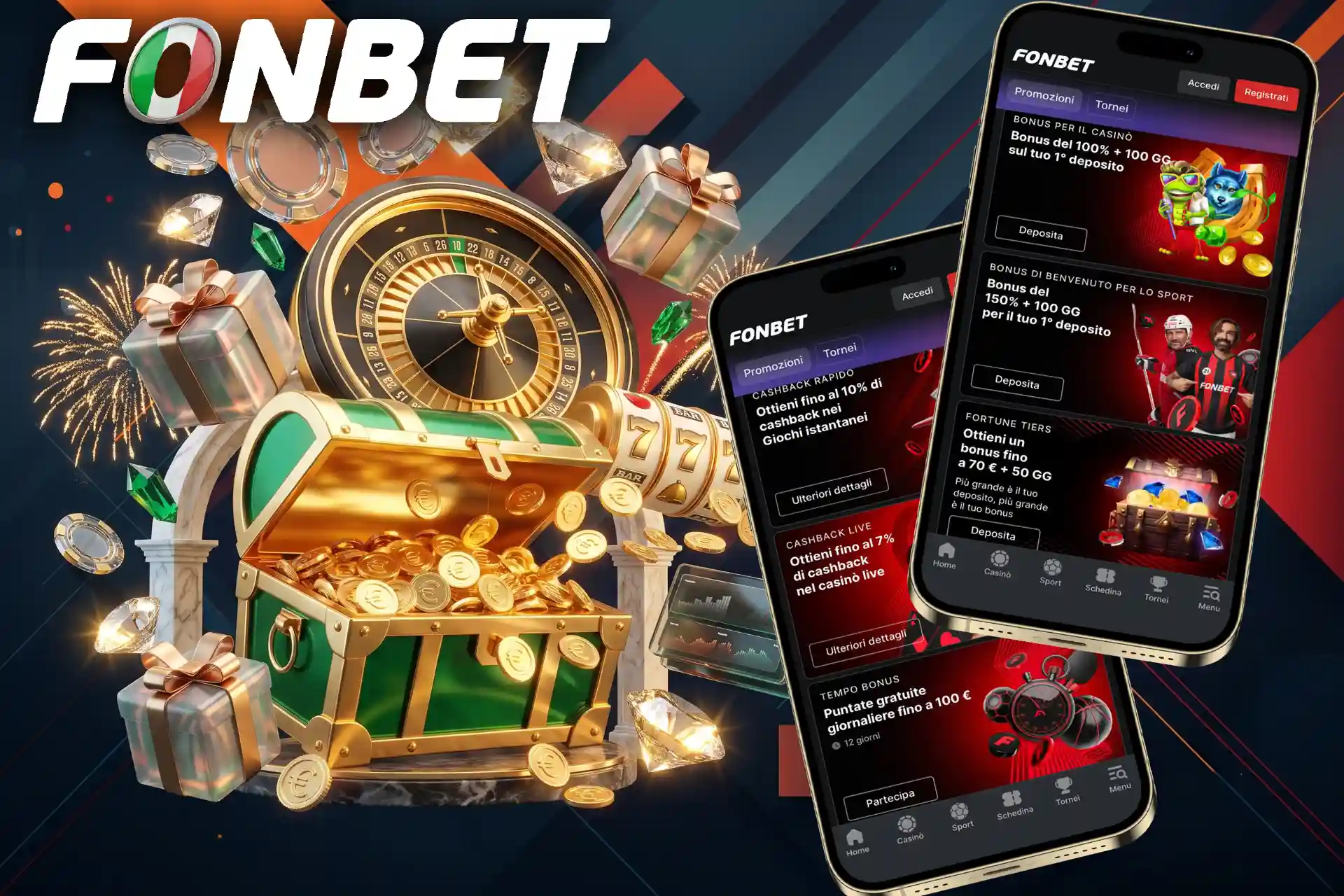 Bonus di benvenuto, cashback e promozioni per i giocatori italiani.