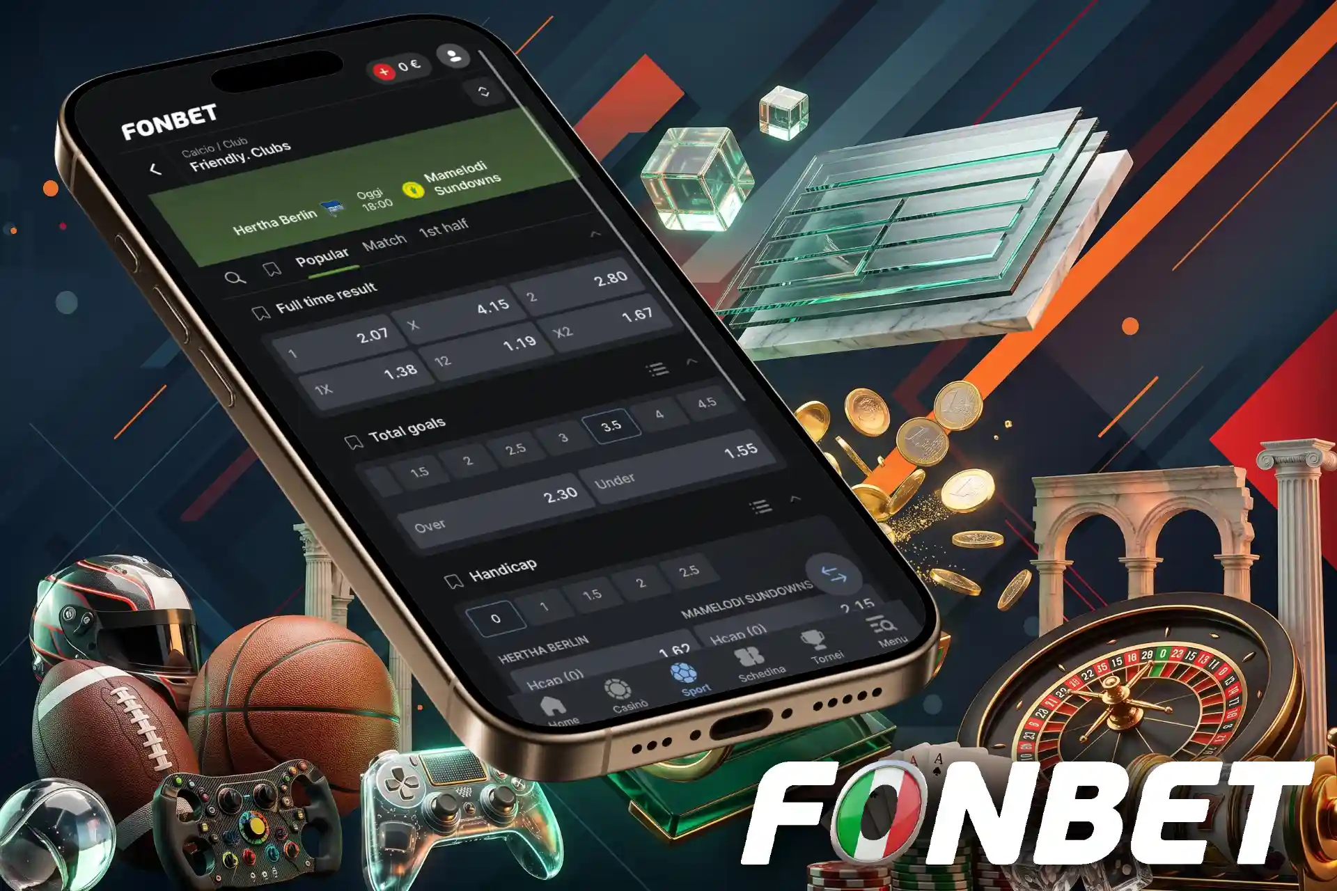 Fonbet guida per piazzare la prima scommessa sportiva online.